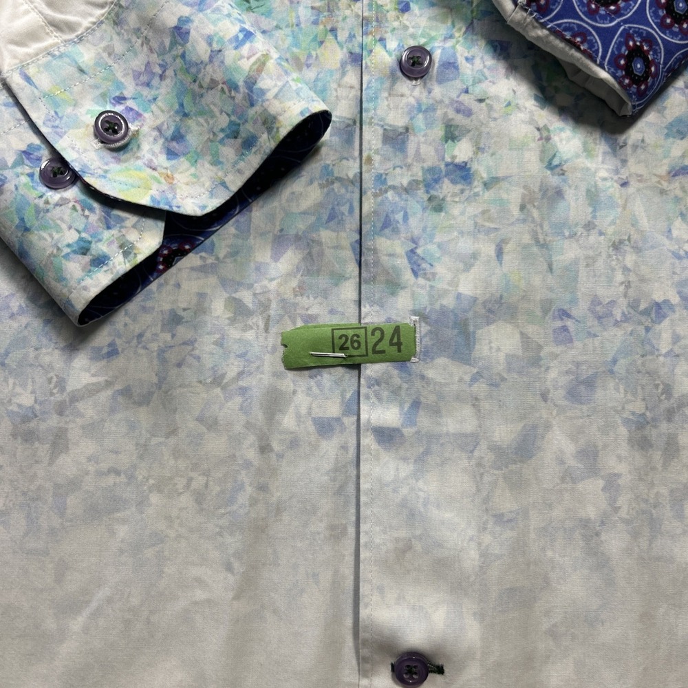 Luciano Visconti Multicolor Geometric Button Up Shirt Men's XL Limited Edition - Picture 2 of 9